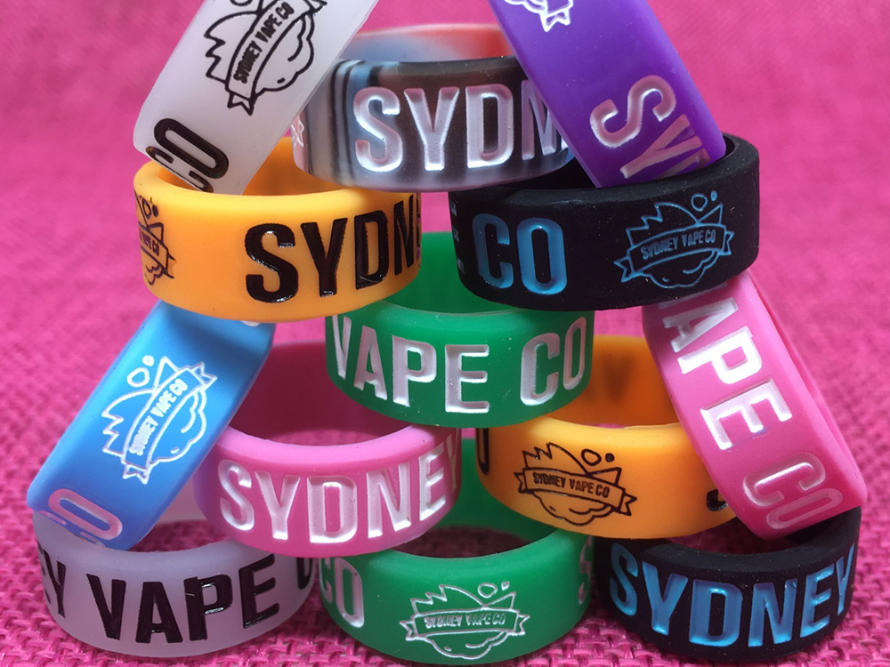 Personalized Debossed Vape Bands